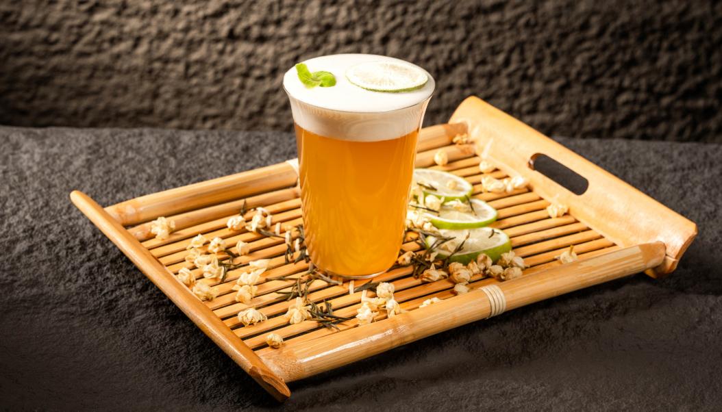 火鍋春季甜品，加盟店新品，抹茶奶豆腐！